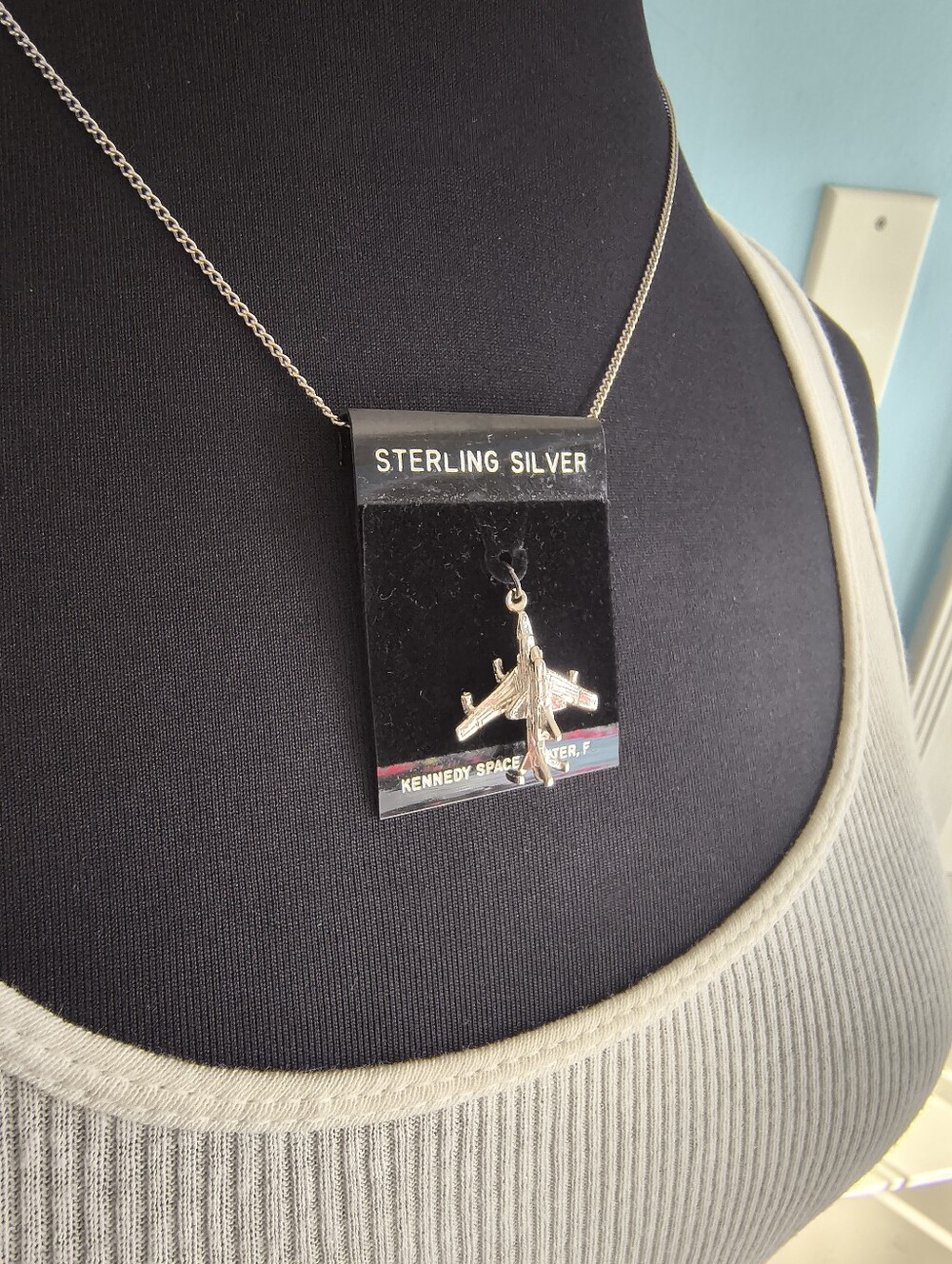 🚀 Vtg. Sterling Silver Space Shuttle Airplane Charm